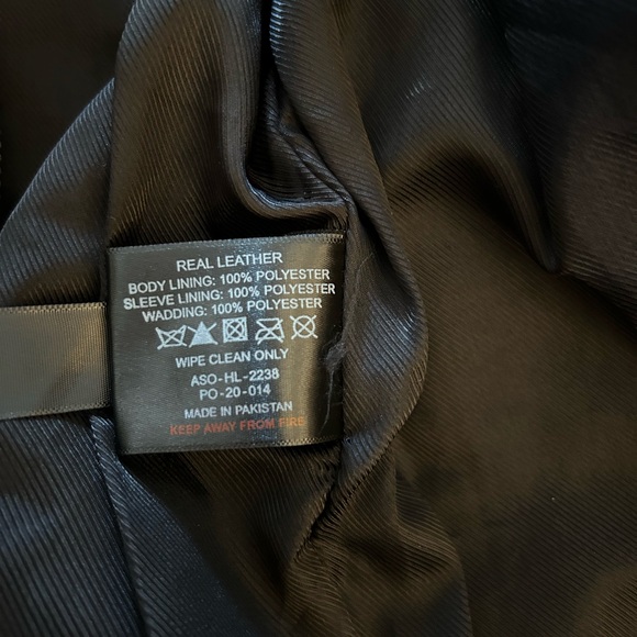 Barneys Originals Clara Black Napa Leather Moto Jacket | Small | Indie Sleeze - Picture 13 of 15